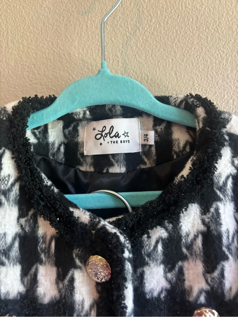 Lola + The Boys classic houndstooth